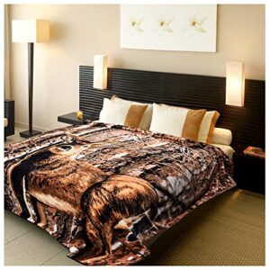 hiyoko deer blanket warm throw blanket, animal blanket mink blanket korean blanket comfy blanket, deer blankets and throws camping; no lints blanket no shedding blanket washable throw blanket