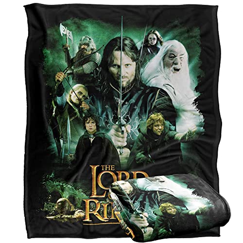 The Lord of The Rings Blanket, 50"x60" Hero Group Silky Touch Super Soft Throw Blanket