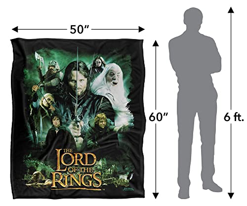 The Lord of The Rings Blanket, 50"x60" Hero Group Silky Touch Super Soft Throw Blanket