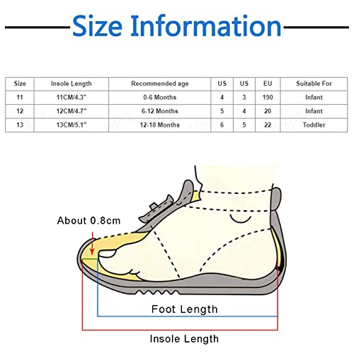 Lykmera Spring Autumn Children Baby Toddler Shoes Girls Floor Casual Shoes Non Slip Lightweight Comfortable Toddler Shoes (Grey, 0-6 Months)