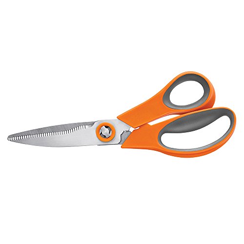 Fiskars All-purpose Kitchen Shears (8 Inch), 510041-1001,Orange