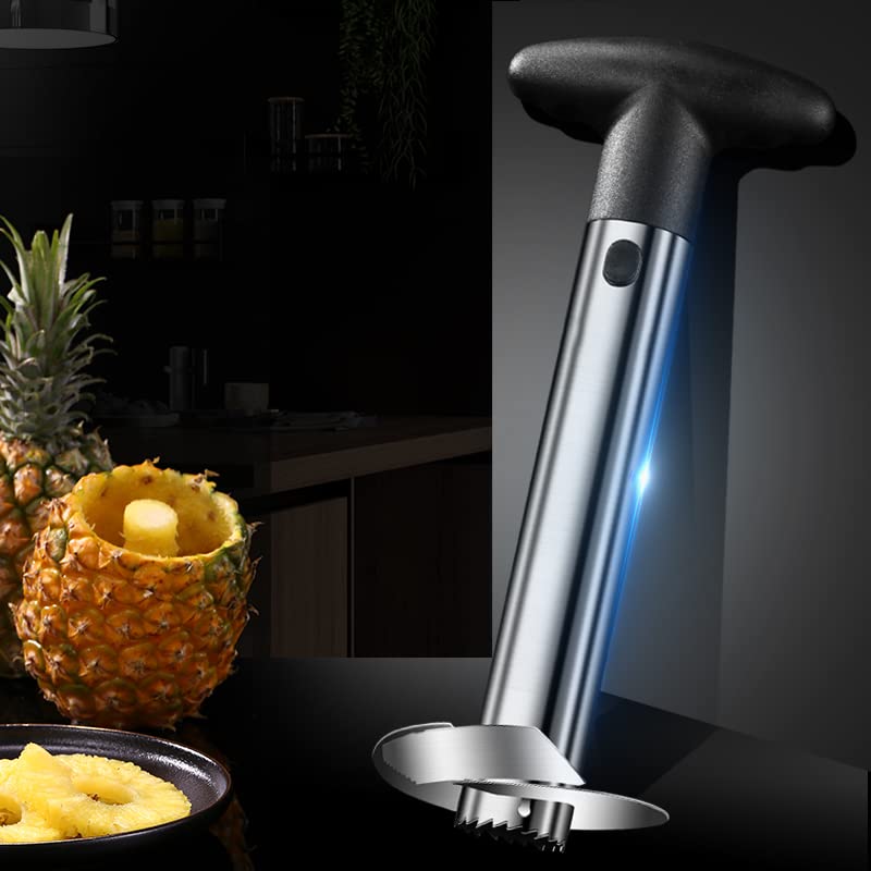 ZirrorYY Pineapple Corer and Slicer Tool-Food Grade Stainless Steel Pineapple Slicer with Sharp Pineapple Peeler Easy to Clean and Clean, Fruit Slicer, Kitchen