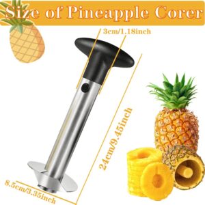 ZirrorYY Pineapple Corer and Slicer Tool-Food Grade Stainless Steel Pineapple Slicer with Sharp Pineapple Peeler Easy to Clean and Clean, Fruit Slicer, Kitchen