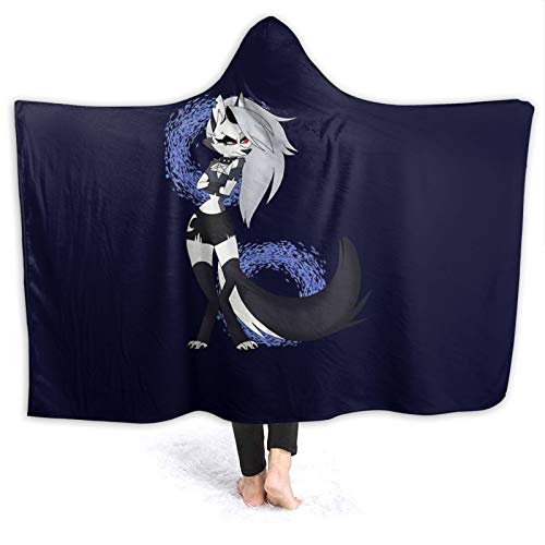 Hooded Blanket Loona from Helluva Boss Comfortable Throw Blankets for Four Seasons Anti-Pilling Flannel Wearable Blanket Suitable for Sofa Blankets for Adults and Children, Bed Blankets 60" X50