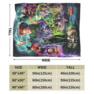 Niubai Halloween Blanket Cartoon Blanket Flannel Fleece Blanket Ultra Soft Lightweight Throw Blanket for Bed Couch Living Room 60''X50''