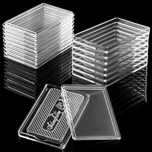 silver bar case 1 oz silver bar holder clear acrylic storage container fit silver bar box for 1 oz silver bar 1 troy ounce bar (15 pieces)