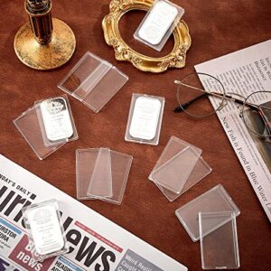 Silver Bar Case 1 oz Silver Bar Holder Clear Acrylic Storage Container Fit Silver Bar Box for 1 oz Silver Bar 1 Troy Ounce Bar (15 Pieces)