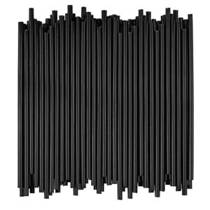 disposable drinking straws - 7 3/4 inches long - standard size (black, 250)