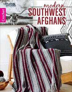 leisure arts modern southwest afghans blanket, multicolor