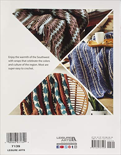 Leisure Arts Modern Southwest Afghans Blanket, Multicolor