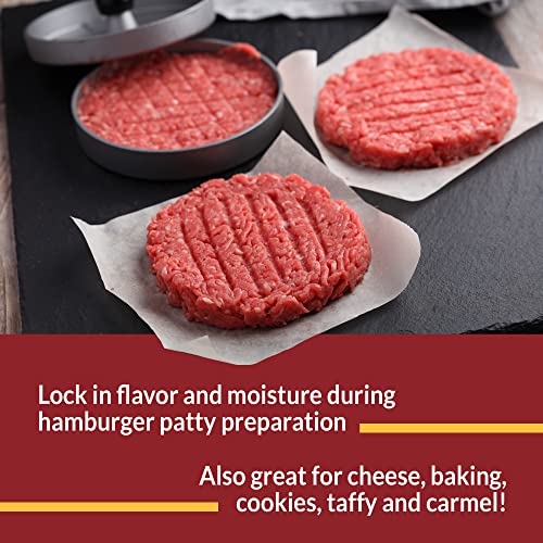 (250 Pack) Reli. Hamburger Patty Paper (4.75" x 5",Square) | Wax Paper Squares | Food Grade Patty Paper, Parchment Paper Sheets | Non-Stick Paper for Burger Press, Deli/Butcher Meat, Resturant-Grade