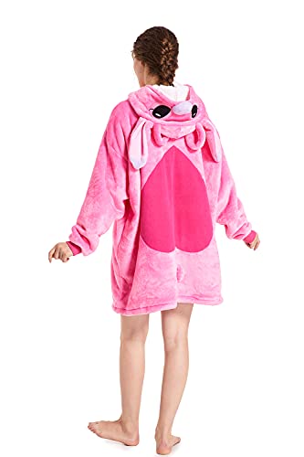 Oversized Hoodie Blanket For Women Animal Sweatshirt hooded for Adults Wearable Blanket with Front Pocket Pouch(One Size)