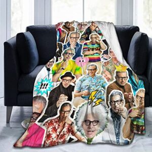 blankets jeff goldblum soft and comfortable warm fleece throw blankets yoga blankets beach blanket picnic blankets for sofa bed camping travel