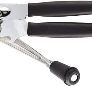 SoB Commercial Can Opener Manual Heavy Duty - Easy to Use with Comfortable Easy Crank Handle - Swing Grip Design, Hand Can Opener, Includes Built in Bottle Opener