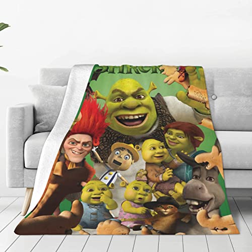 Sh.R.Ek Ultra-Soft Micro Fleece Blanket Cozy Warm Throw Blanket Suitable for All Living Rooms/Bedrooms/Sofa 60"X50"