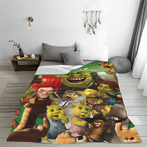 Sh.R.Ek Ultra-Soft Micro Fleece Blanket Cozy Warm Throw Blanket Suitable for All Living Rooms/Bedrooms/Sofa 60"X50"