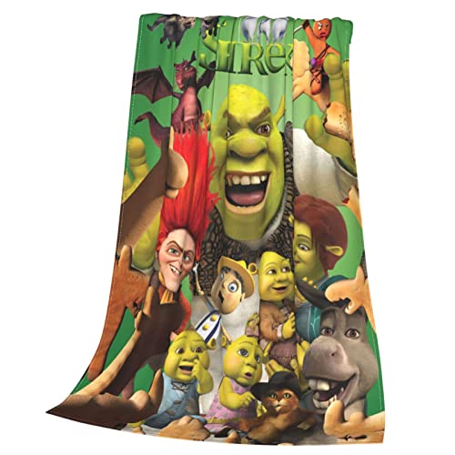 Sh.R.Ek Ultra-Soft Micro Fleece Blanket Cozy Warm Throw Blanket Suitable for All Living Rooms/Bedrooms/Sofa 60"X50"