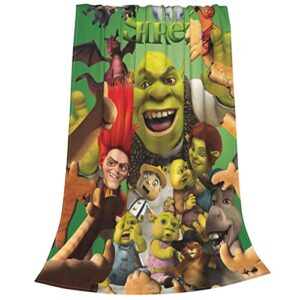 Sh.R.Ek Ultra-Soft Micro Fleece Blanket Cozy Warm Throw Blanket Suitable for All Living Rooms/Bedrooms/Sofa 60"X50"