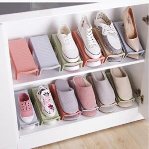 LUVADU ZCX Shoe Slots Organizer Non-Slip Shoe Slots Double Layer Shoe Rack Organizer Holder Shoe Stacker Space Saver Shoe Racks (Color : B)