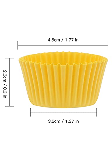 Gifbera Colored Mini Cupcake Liners Vibrant Muffin Baking Cups 400-Count