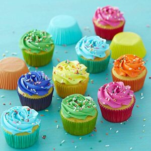 Gifbera Colored Mini Cupcake Liners Vibrant Muffin Baking Cups 400-Count