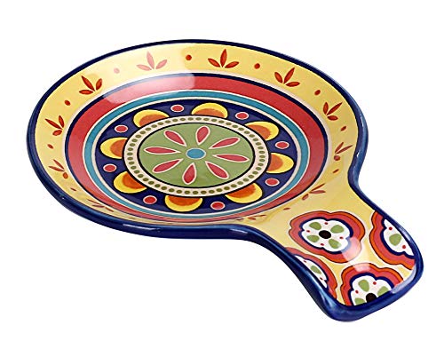 Bico Tunisian Ceramic Spoon Rest, House Warming Gift, Dishwasher Safe