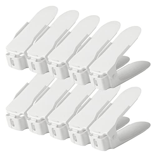 LUVADU ZCX Shoe Slots Organizer Pack of 10, Adjustable 4 Level Shoe Slots Organizer Double Deck Shoe Rack Shoe Racks (Color : C)