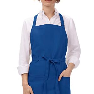 Chef Works Three Pocket Apron, Royal, One Size