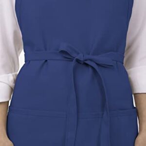 Chef Works Three Pocket Apron, Royal, One Size