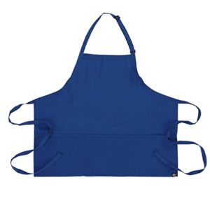 Chef Works Three Pocket Apron, Royal, One Size