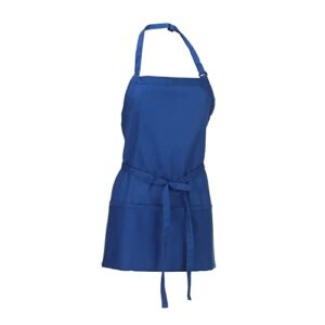 Chef Works Three Pocket Apron, Royal, One Size