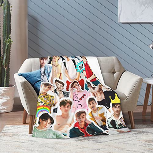 Blanket Johnny Orlando Soft and Comfortable Warm Fleece Blanket for Sofa,Office Bed car Camp Couch Cozy Plush Throw Blankets Beach Blankets