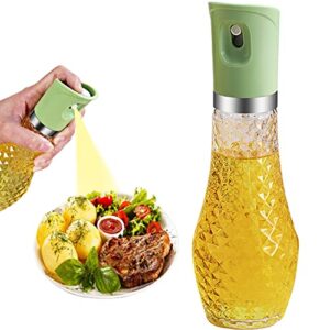 olive oil sprayer for cooking oil mister spray bottle for air fryer cooking oil spritzer kitchen gadgets for salad,barbecue,baking,grill 260ml (green)
