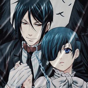 Great Eastern Entertainment Black Butler Throw Blanket, One Size, Multicolor