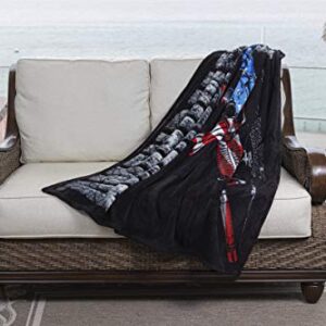 Erazor Bits Throw 50 x 60| AR15 Second Amendment Flag Throw Blanket ADD-RN2193-TB