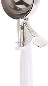 Winco ICOP-6 Ice Cream Disher with White Handle, Size 6, 5.5 ounces, Stainless Steel