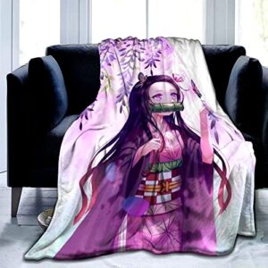 anime blanket merch ultra soft flannel throw blanket warm cozy blanket gifts for kids adults 60"x50"
