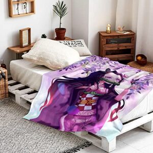 Anime Blanket Merch Ultra Soft Flannel Throw Blanket Warm Cozy Blanket Gifts for Kids Adults 60"X50"