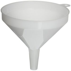 winco plastic funnel, 5.25-inch diameter,white,medium