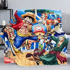 anime blanket ultra soft flannel throw blankets warm lightweight bedding air conditioner blanket for sofa bedroom office funny anime throw blankets 50x60inch