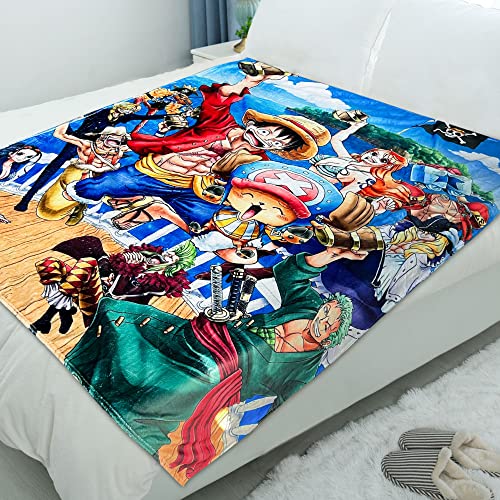 Anime Blanket Ultra Soft Flannel Throw Blankets Warm Lightweight Bedding Air Conditioner Blanket for Sofa Bedroom Office Funny Anime Throw Blankets 50X60inch