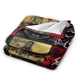 Vollior Flannel Fleece Blankets Super Soft Warm Cozy Lightweight Easy Care All Season Premium Bed Blanket Available in Three Sizes 50" X 40"