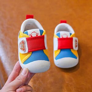 Lykmera Sports Walking Shoes for Baby Boy Girl Infant Non Slip First Walkers Running Shoes Kids Motion Sports Sneaker Shoes (Yellow, 12-15Months)
