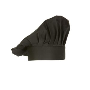 chef works chef hat, black, one size