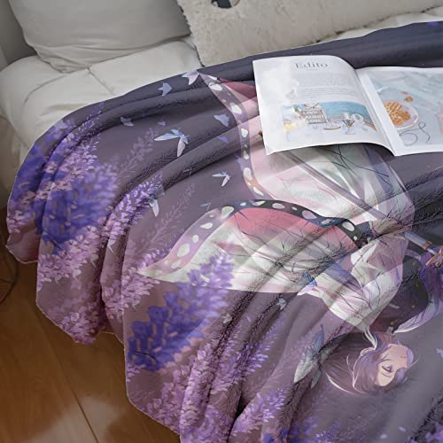 Soft Anime Throw Blanket, Durable Manga Flannel Fleece Blanket Comfortable Throws for Couch Sofa Chair Bed Home Cars Office(60"*50")