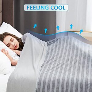 Guohaoi Cooling Throw Blanket for Hot Sleepers,Arc-Chill Q-Max >0.5 Cool Fiber,100% Oeko-Tex Certified Lightweight Summer Cool Blanket for Travel/Outdoor Ultra Cold Breathable,50''x70''