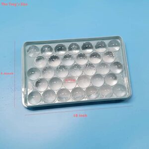 TaoQi Round Ice Cube Tray With Lid Ice Mold Ice Maker, Circle Ice Ball Cube Tray, Making 1.2in*99 Pieces Ice Balls for Chilling Drining, Beer, Coffee, for Fruit, Meat Preservation