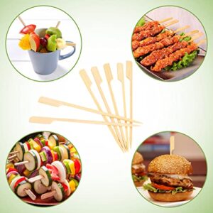 800 Pack 6 Inch Bamboo Skewers for Appetizers Food Toothpicks Wood Picks for Cocktail, Grilling, BBQ, Barbecue, Fruit, Kebab, Sandwiches, Cheese, Sausage, Veggies, Desserts, Salad, Party Favor