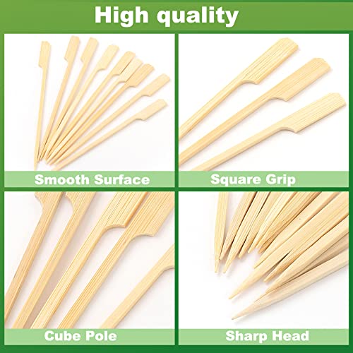 800 Pack 6 Inch Bamboo Skewers for Appetizers Food Toothpicks Wood Picks for Cocktail, Grilling, BBQ, Barbecue, Fruit, Kebab, Sandwiches, Cheese, Sausage, Veggies, Desserts, Salad, Party Favor