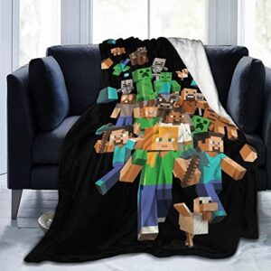 air conditioning blanket game throw blanket super soft blanket for bedroom livingroom sofa bed car 50"x40"